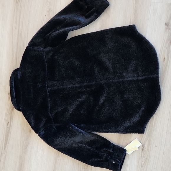 MICHAEL MICHAEL KORS Women's Fleece Shacket size medium color black - Picture 7 of 7
